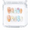 Beach Shell — press-on nails faits main Mimi