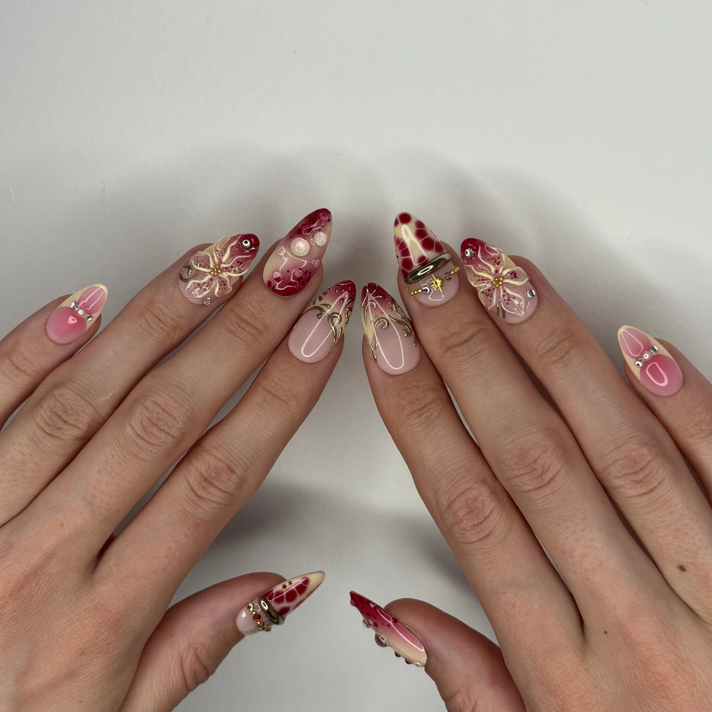 Bohème — press-on nails faits main Mimi