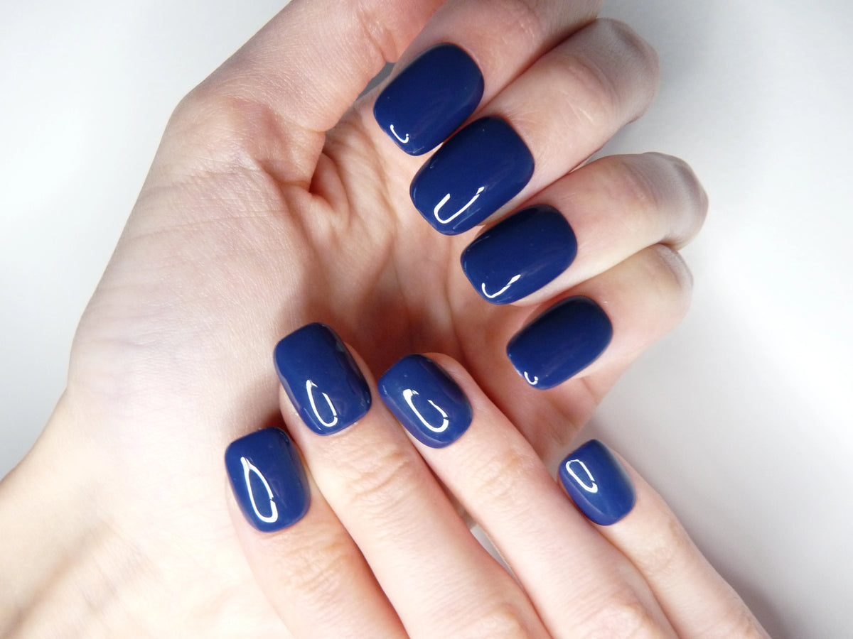 Bleu Nuit — press-on nails faits main Mimi