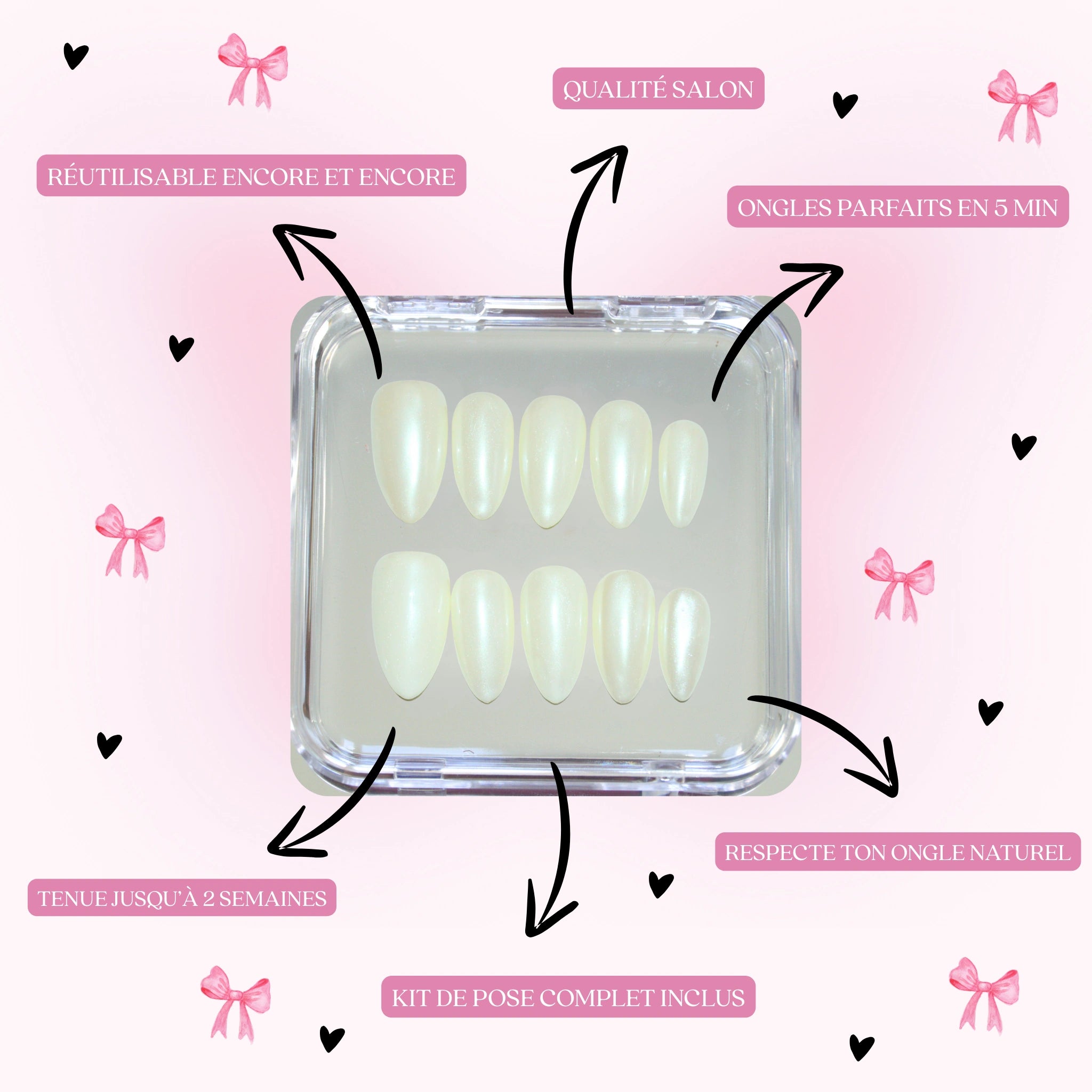 Détails des avantages des press on nails