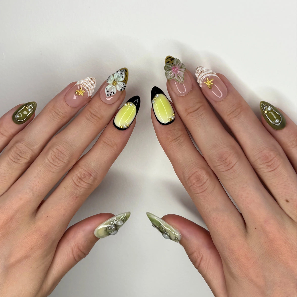 Tropical — press-on nails faits main Mimi