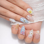 Beach Shell — press-on nails faits main Mimi
