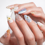 Beach Shell — press-on nails faits main Mimi