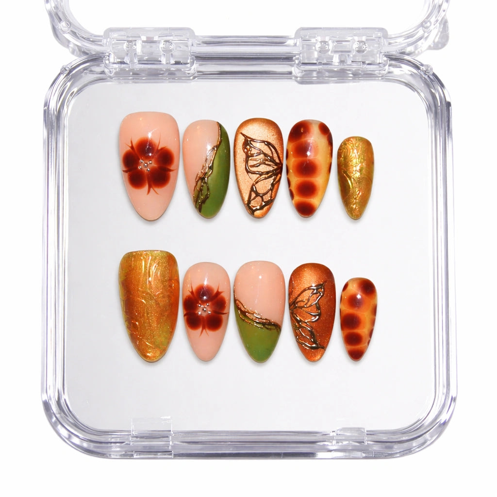 Fall Forest — press-on nails faits main Mimi